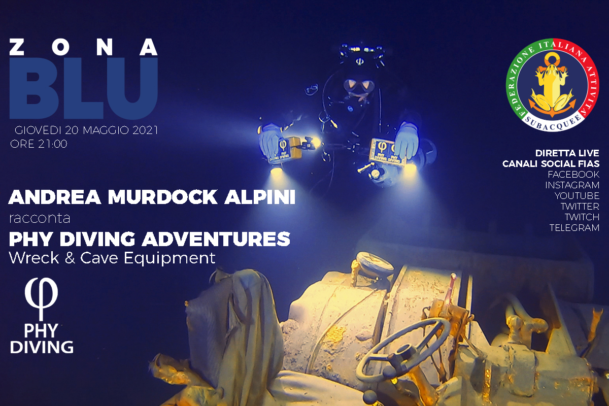 FIAS_1972's tweet photo. Giovedì 20 maggio ore 21:00 a ZONA BLU ospitiamo la PHY DIVING EQUIPMENT Azienda specializzata nella produzione di attrezzature per grotte e relitti. Ce ne parlerà il fondatore Andrea Murdock ALPINI. #FIAS #zonablu https://t.co/GgI0hrimLg