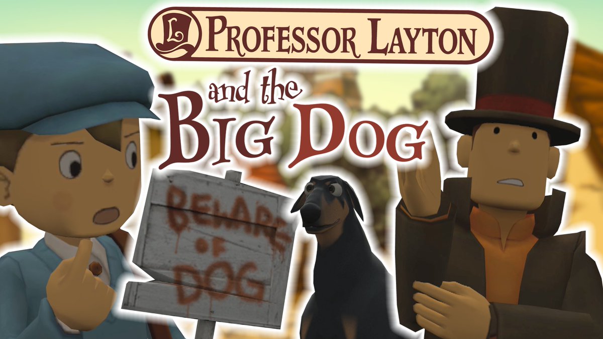 DearestHershel's tweet photo. NEW VIDEO ALERT!

My mate Mitch animated one of my absolute favourite @ProZD skits - Professor Layton and the Big Dog!  I think it's absolutely fantastic and I hope you love it as much as I do!

#professorlayton #layton #laytonseries 

https://t.co/ICk2qv3gwZ https://t.co/eeHSyOUhBl