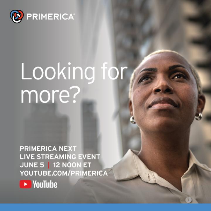 cmoca's tweet image. Are you at a crossroads in your life and looking for something more? On June 5 at 12 noon ET I invite you to learn about Primerica, a company that’s the future of financial services. DM me for more.