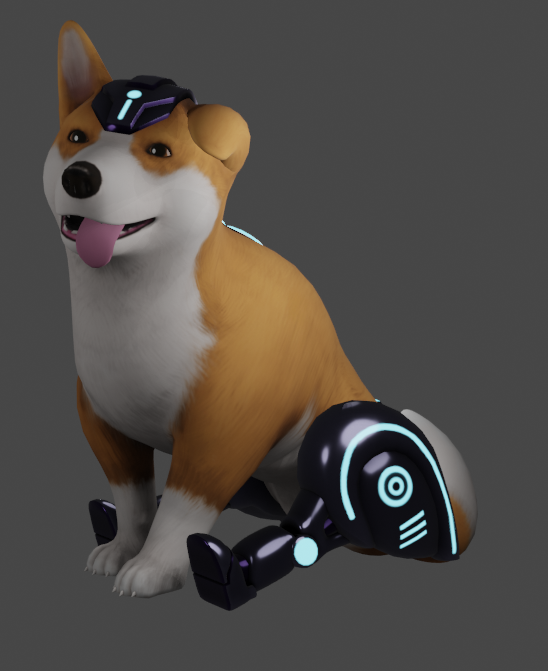 The first pass at the Cyborg Corgi for Jumping Jax is absolutely gorgeous 😍

#screenshotsaturday #madewithunity #indiedev #IndieGameDev #blender #Blender3d #gamedev