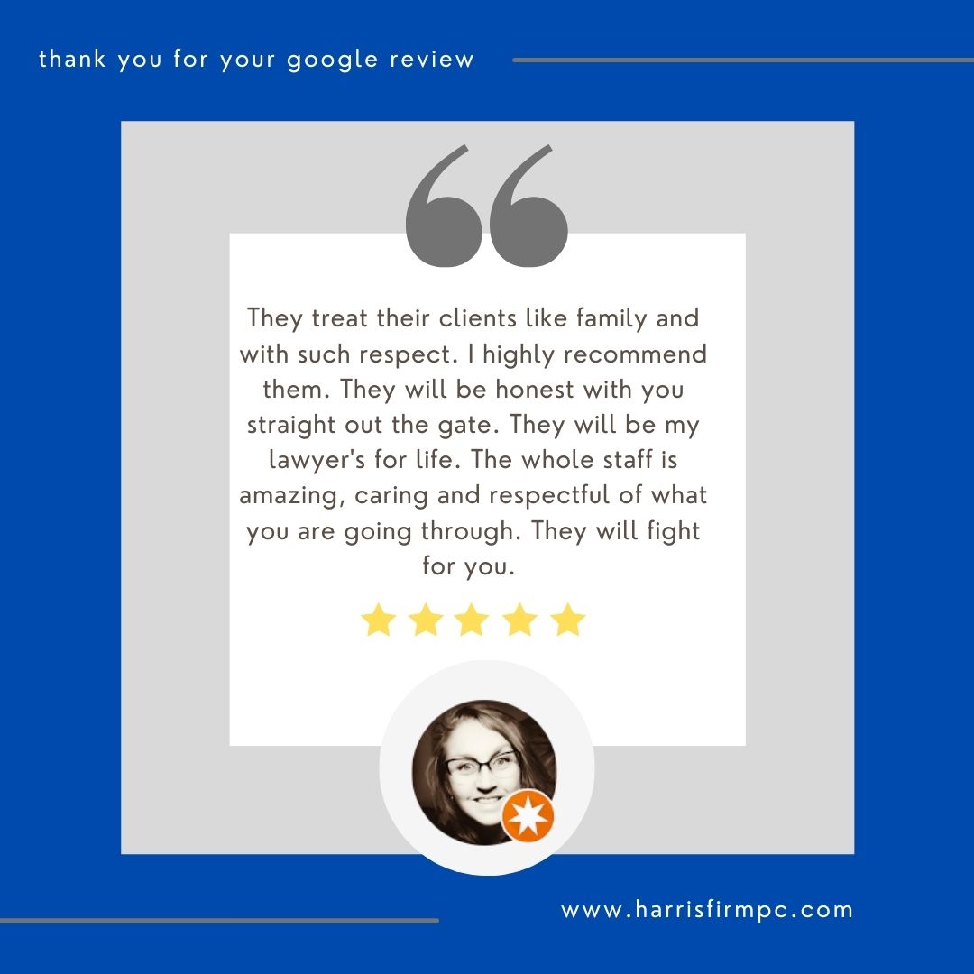 harrisfirmpc's tweet photo. Our thanks to Ms. Holmes for her 5-star Google review!

*
#caraccident #personalinjury #attorney #dallas #dfw https://t.co/5cNczUzGxQ