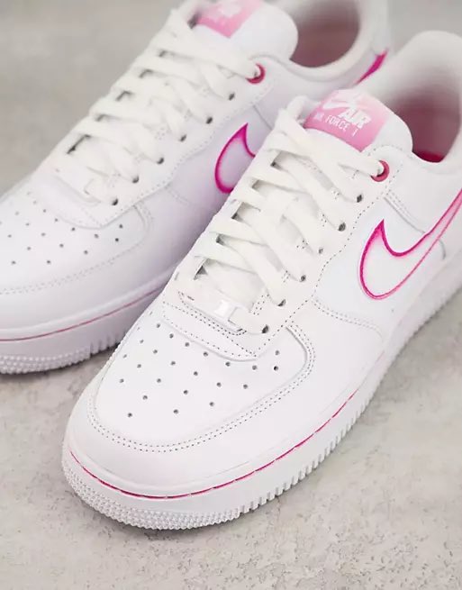 pink air force one laces