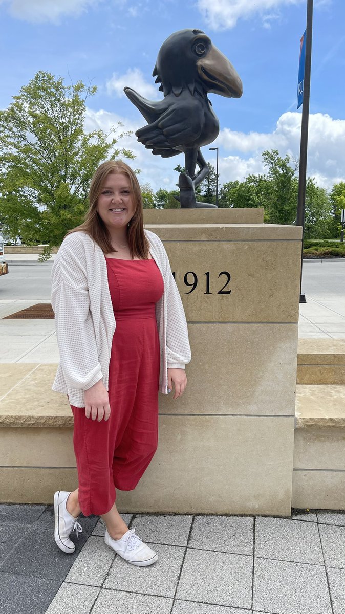 KUunion's tweet photo. Congratulations to Bailee Myers, Union Marketing and Events Coordinator, for receiving University of Kansas employee of the month in April! Bailee works primarily with our programs, @suaevents, @thebigeventKU, @kjhk, and @JayhawkEsports! Full article here: https://t.co/d1QrB6e7R6 https://t.co/jOKFbSwJJv