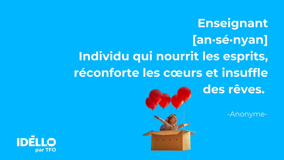 IdelloTFO's tweet photo. Mardi Citation 📖
On peut sans l'ombre d'un doute dire que ce sont des personnes [for·mi.dabl] 😍
Bon mardi!
#MardiCitation #enseignant #éducation https://t.co/d4OOgHa6v6