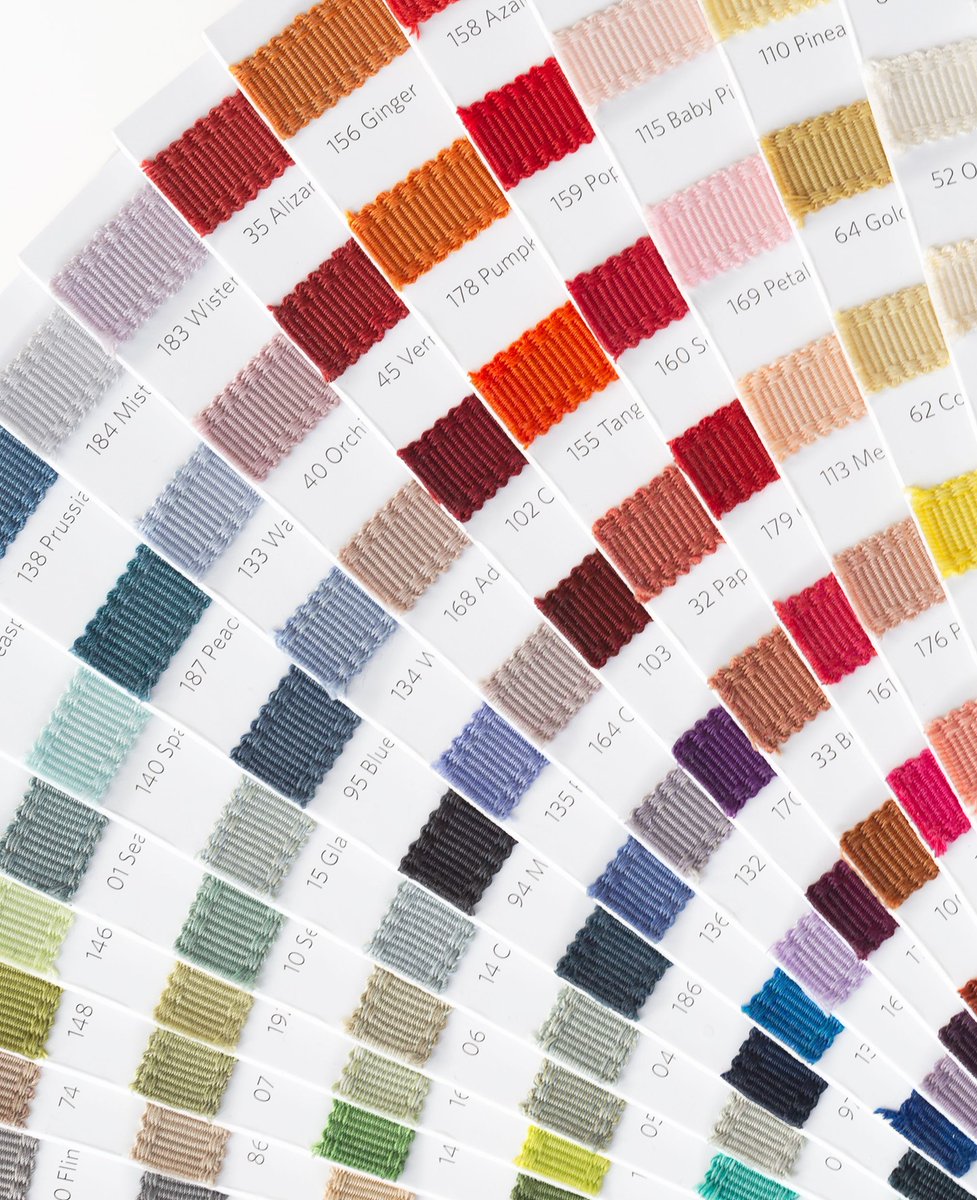 The C O L O R S of Cambridge 🌈 With the always on-the-go designer in mind, we've created a new way to work that keeps our collection of essential borders and cords within reach—housing 131 colors within a compact fan deck: bit.ly/3eOOODW <a href="/DesignCentreCH/">Design Centre Chelsea Harbour</a> #LDW21atDCCH