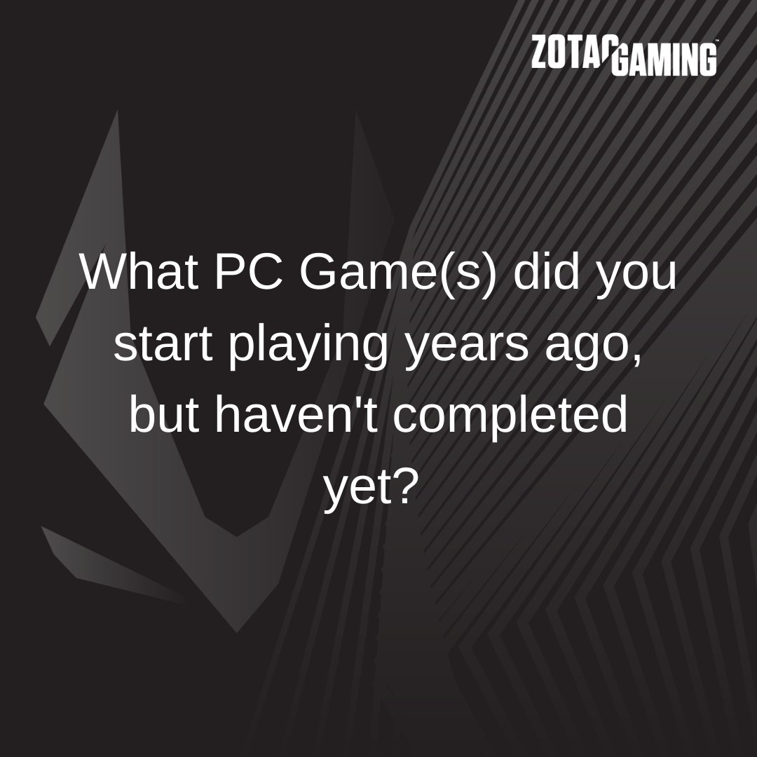 ZOTAC_USA's tweet photo. What PC Game(s) did you start playing years ago, but haven't completed yet?
#zotac #zotacgaming #funqa #Gaming #PCGaming #Gaming #PCGamingSetup #GamingRig https://t.co/KiHKhAZzRw