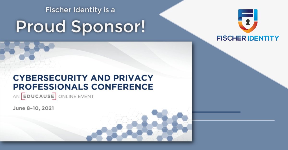 FischerIdentity's tweet photo. We are proud to be a sponsor of this year’s @educause #Cybersecurity and Privacy Professionals Conference in June! REGISTER TODAY! https://t.co/YwpPwfqzYU
#privacy #highereducation #highered #CybersecPrivacy21 #Security21 #informationsecurity #infosec https://t.co/NtksoGl86a