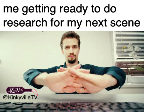 KinkyvilleTV's tweet photo. How much prep work do you do before a scene? Or do you wing it? #kink #KinkEducation #KinkScene #BDSM #bdsmsession #bdsmeducation https://t.co/Arn5Bw11pf