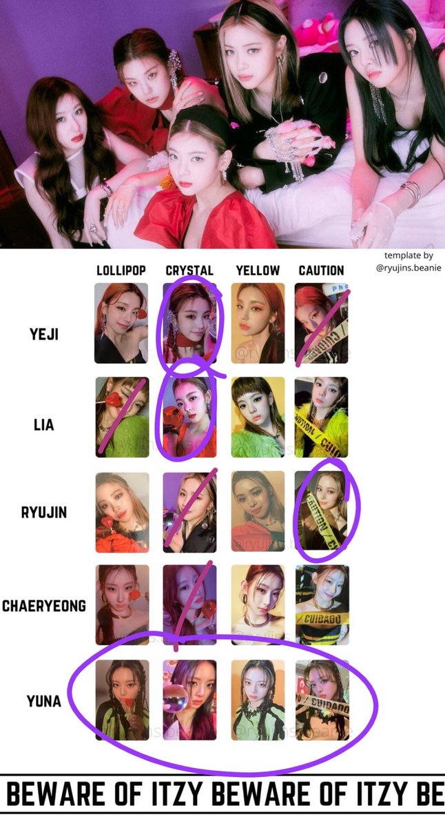 wtt | itzy guess who | USA only 

HAVE(crossed out): yeji(caution), lia(lollipop), ryujin(crystal), chaeryeong(crystal)

WANT(circled): yeji(crystal), lia(crystal), ryujin(caution), any of yuna
‼️ doesnt matter who you trade for who ‼️

<a href="/ItzyTrade/">ITZY TRADE</a> <a href="/pctradeusa/">trade / sell usa</a> <a href="/itzytrading/">itzy trades & sells</a>