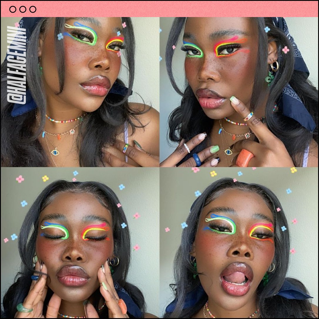 @/halfagemini on ig coming through with ALL THE SPRING VIBES🌷 ☀️ 🌱 🍓

this look features our Dewy Gloss in 08 Make Some Noise 💫