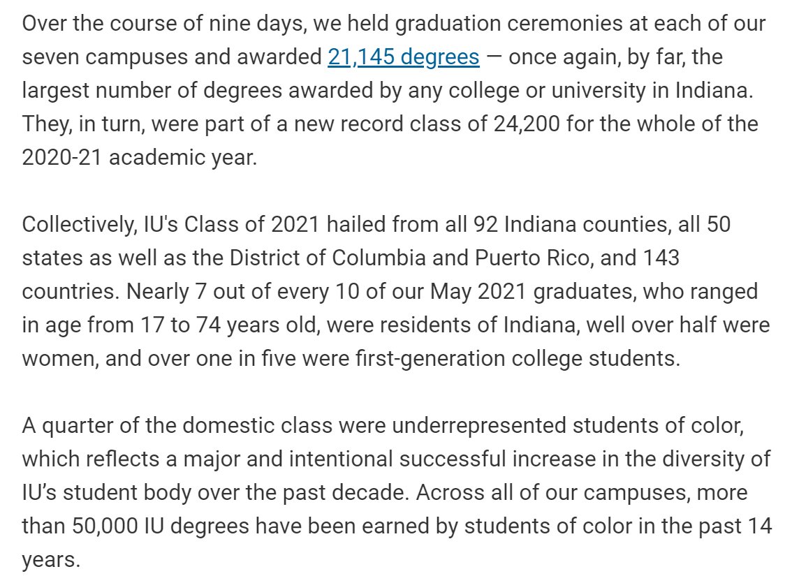 TheKpopProf's tweet photo. This was in an email from @IUBloomington (or the whole IU system) and I have to say it makes me proud.  #PublicUniversities provide a very needed service for their communities. https://t.co/U58YbOwZtv