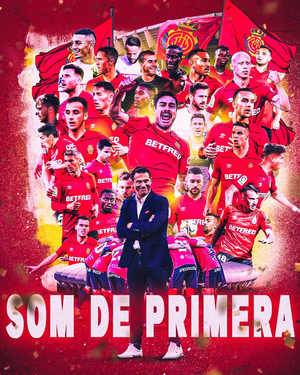 👺 𝐒𝐎𝐌 𝐃𝐄 𝐏𝐑𝐈𝐌𝐄𝐑𝐀!

Tots junts ho hem aconseguit. El 𝐌𝐀𝐋𝐋𝐎𝐑𝐂𝐀 és equip de Primera Divisió.

❤️ Gràcies, afició! 🖤

#JuntsSomMillors #SomDePrimera