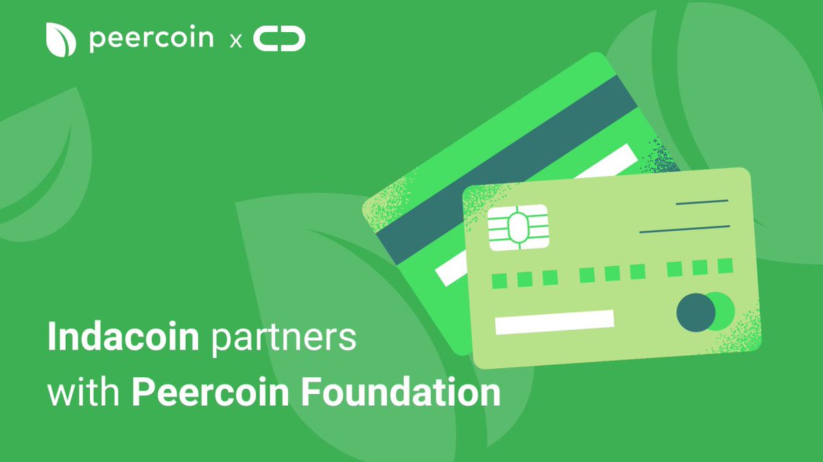 PeercoinPPC's tweet image. The #Peercoin Foundation partners with @Indacoin to support direct purchases of $PPC with Visa &amp;amp; Mastercard! Use buy.peercoin.net to purchase with USD/EUR. More info here: talk.peercoin.net/t/update-57-in…

#CryptoNews #Crypto #cryptocurrency #cryptocurrencies #blockchain