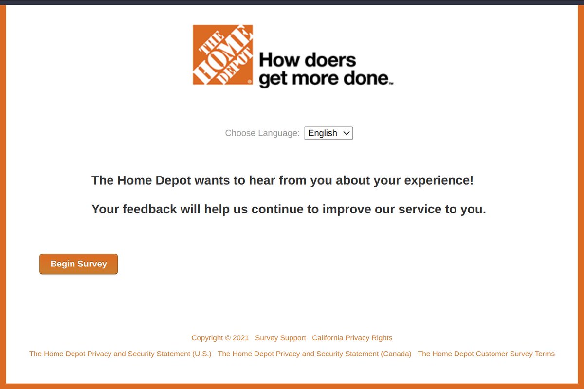 AmishBatman's tweet photo. @HomeDepot what's up with your website refusing to let me search for anything? It brings up a survey when I click to search. Doesn't matter what I do, I just get this survey page from https://t.co/w4V8gEhsMt https://t.co/oAilraZ1Cn