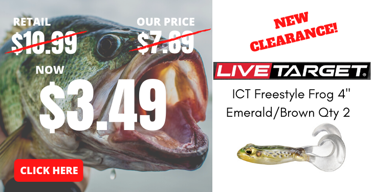 fishnsave's tweet photo. Ribbit..LiveTarget...Ribbit...$10.99 Retail...Ribbit..Now $3.49...Yes we are reel..Hopping since 1997...Ribbit! https://t.co/RQ1qgxS1tY
#fishing #bigassbass #nicebass #fishingislive https://t.co/xusoNfCkOL