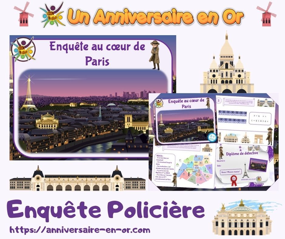 Anniversaire En Or Plongez Au Cœur De La Capitale Pour Mener Une Nouvelle Enquete Suite A Un Vol Au Musee Du Louvre Jeu Cle En Main Pour Enfants A Partir Anniversaire En Or Plongez Au Cœur De La Capitale Pour Mener Une Nouvelle Enquete Suite A Un Vol Au Musee Du Louvre Jeu Cle En Main Pour Enfants A Partir