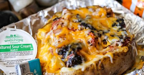 PoeBbq's tweet photo. Oven roasted Baked potato.  Add your choice of pork, chicken or Brisket https://t.co/Sw42jpCMpw