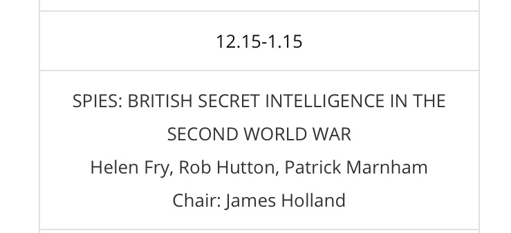 Tickets go on sale tomorrow for @CVHISTORYFEST Lots of fantastic events. You can even buy your ticket to see me live on Sunday 27th June  with <a href="/James1940/">James Holland</a> <a href="/RobDotHutton/">Robert Hutton</a> and Patrick Marnham #spies #WW2