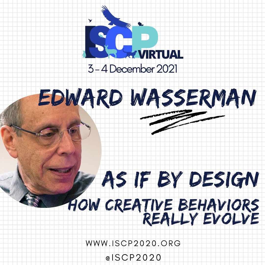 Another confirmed invited speaker! 

Register at iscp2020.org to see Ed Wasserman's talk in December.

#iscp2020 #comparativepsychology #behavioralscience #animalcognition #psychtwitter #AcademicTwitter