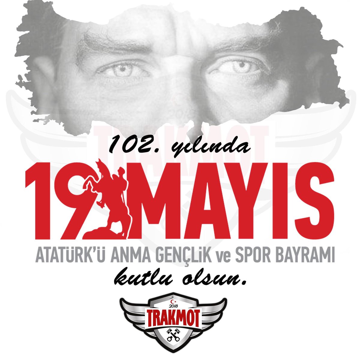 🎉 102. yılında 19 Mayıs Atatürk'ü Anma Gençlik ve Spor Bayramı kutlu olsun...
.
#19mayısatatürküanmagençlikvesporbayramı #19mayıs #atamizindeyiz #trakmot #çorlu #tekirdağ #edirne #kırklareli #trakya #motosiklettutkunlari #motosiklethayranları