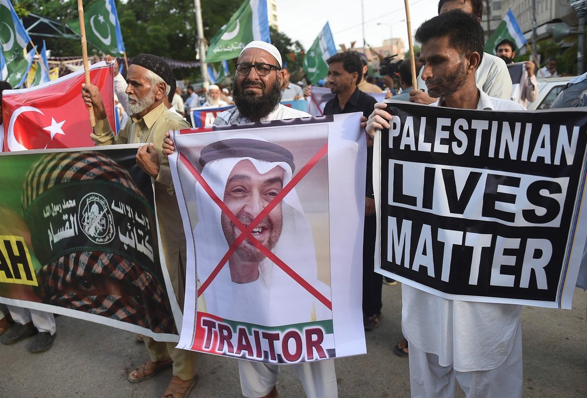 The hate being directed at the #UAE &amp; #KSA by Pakistani Militants for not abetting Iran-backed terrorism in Palestine &amp; standing with #Israel.
#Pakistan is worried about Palestinians &amp; Kashmir’s but not saying a word about genocide of #Uyghurs by #CCP 
#HypocritePAK 
<a href="/KSAmofaEN/">Foreign Ministry 🇸🇦</a>