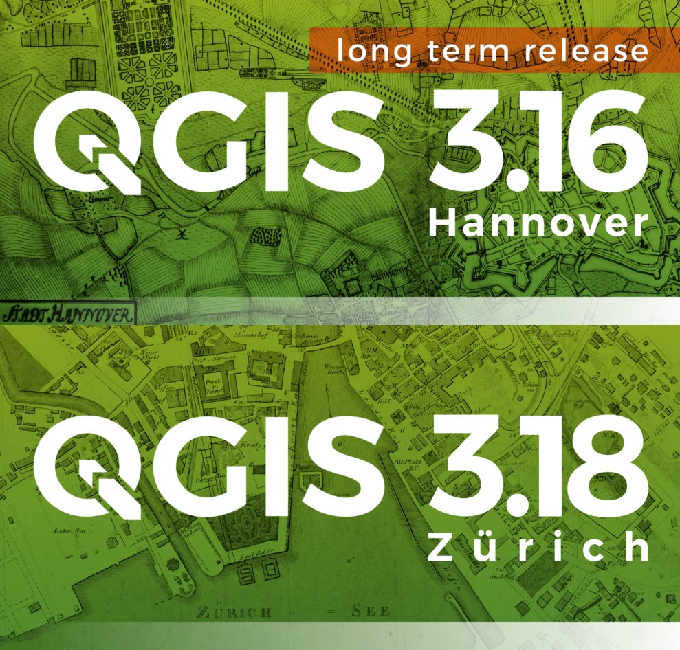 Linux and Windows packages of new point release of #QGIS 3.16.7 'Hannover' (LTR) and 3.18.3 'Zürich' ready on qgis.org (inc. alternative windows packages with point cloud support from rebooted #osgeo4w (see qgis.org/osgeo4w-reboot) and standalone MSIs). Enjoy!