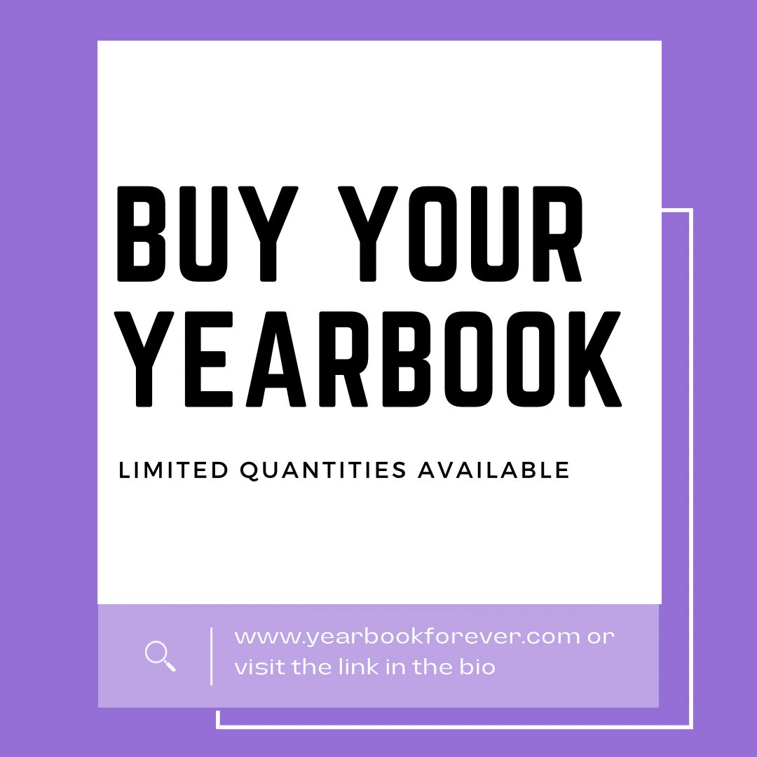 COUGARS! 💜 buy your yearbook today! you don’t want to miss out on this amazing book made by the most hardworking individuals! 🤠 it’s never too late, so visit yearbookforever.com and you can have your own yearbook to view all of our memories 👀 <a href="/RanchoHSCougars/">Principal Aikens</a> #rchsyrbk21