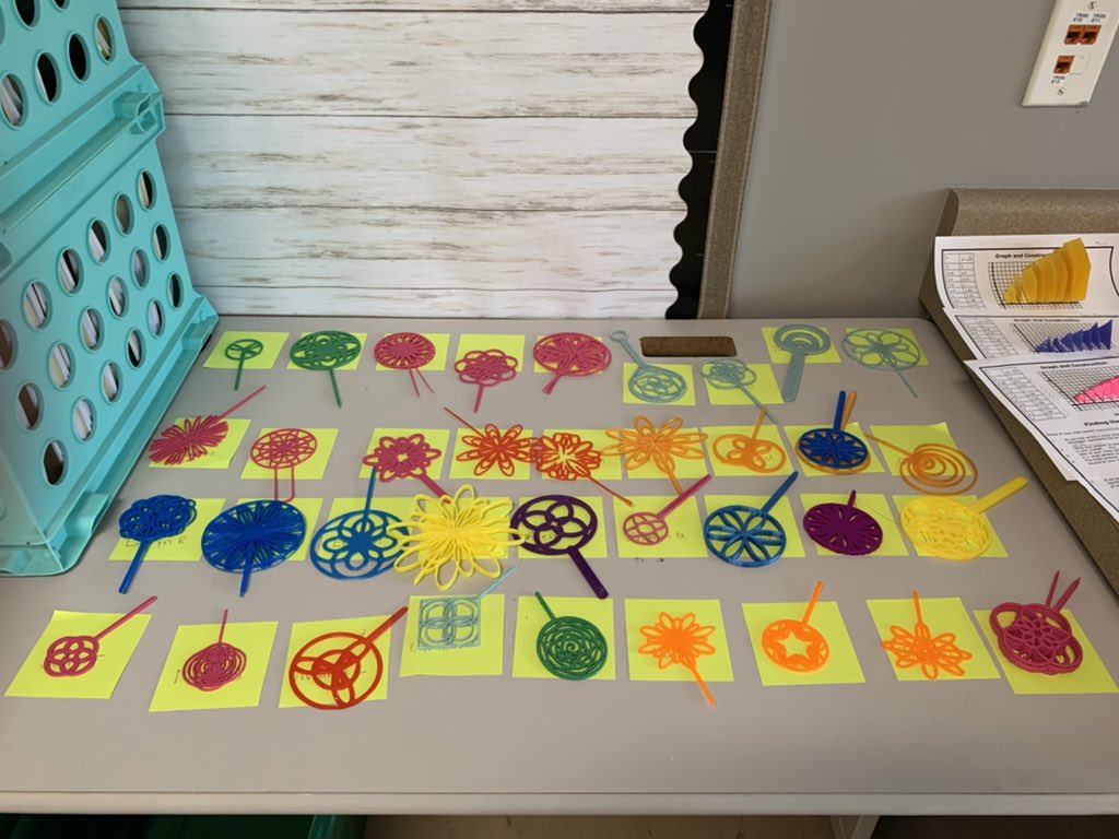 StevensMath's tweet image. AP Calc Bubble party using wands we 3D printed after creating polar graphs in @Desmos. Thank you @DrPickelNation and @coach_hutson for sharing your 3D printers. @ORSchools