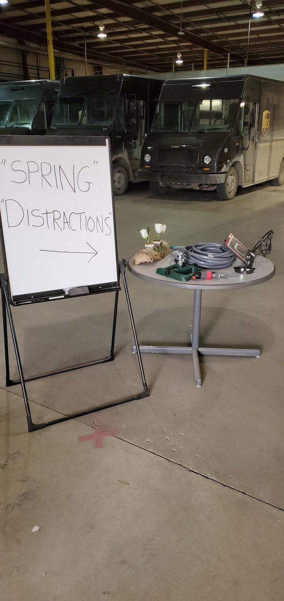 Guard gate activity in Howell talking about things that may be new that our hazards that our service providers haven't seen in a while.