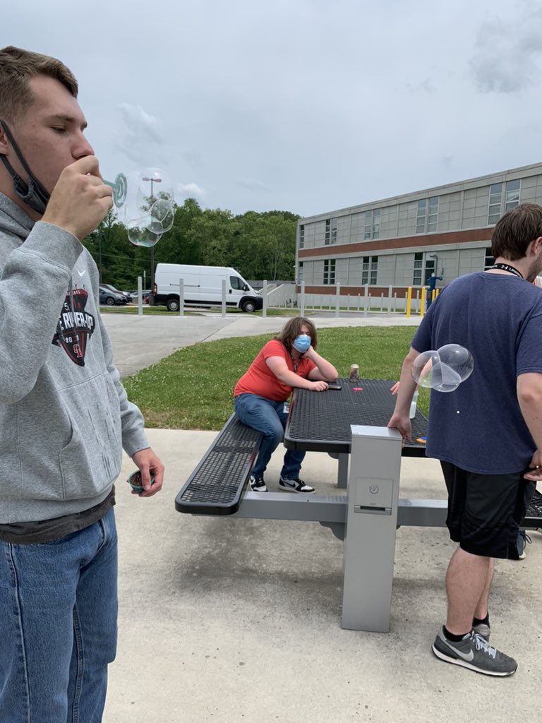 StevensMath's tweet image. AP Calc Bubble party using wands we 3D printed after creating polar graphs in @Desmos. Thank you @DrPickelNation and @coach_hutson for sharing your 3D printers. @ORSchools