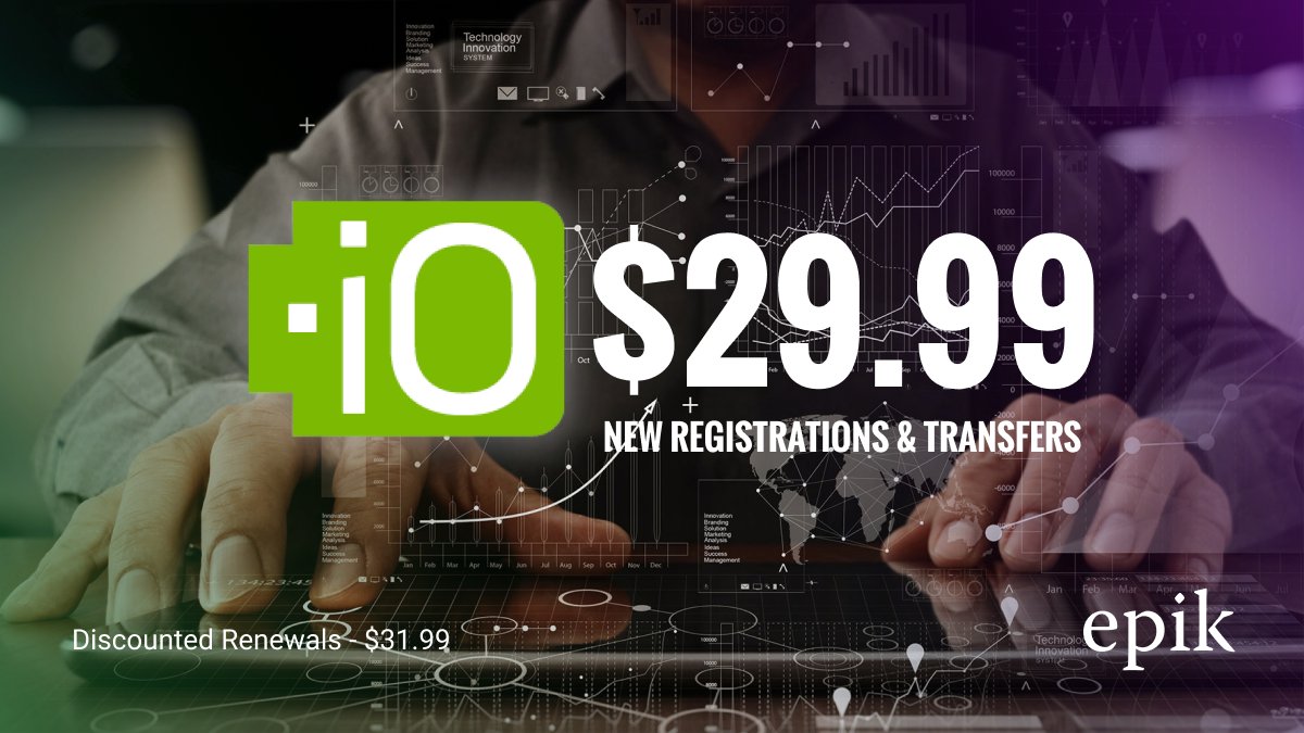SufyanAlani's tweet image. .IO domains are for $29.99 now!

Friends, investors &amp;amp; domainers out there,
I invite you to take advantage of our current promo, and register new .IO domain names or transfer your current domains to @EpikDotCom !

#domainnames #dotIO #IO #ccTLDs #domains #domaining #investing