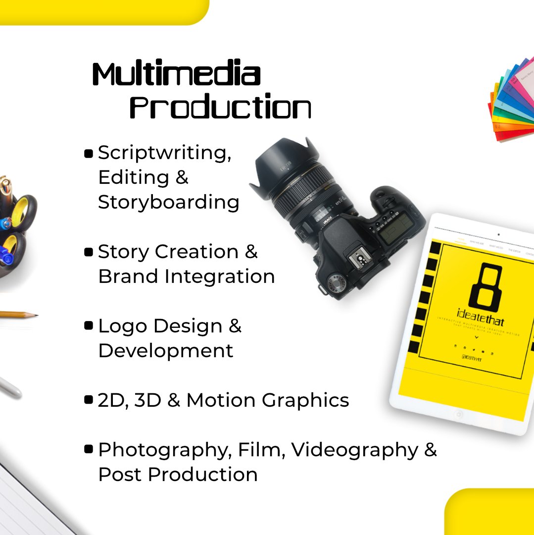 id8that's tweet photo. We are id8tors, storytellers &amp; content creators!

#MultimediaProduction #WhatWeDo #ideatethat #ID8THAT #ideationcompany https://t.co/iY7gj9TCmL