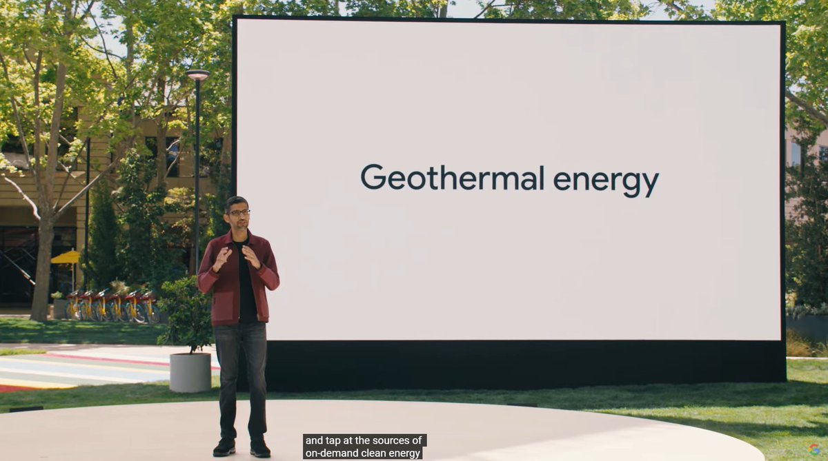1/We are excited about a partnership between Google and Fervo, announced today by CEO Sundar Pichai, to develop next-generation geothermal, delivering 24/7 clean power by 2022 and setting the stage for a long term technology partnership. A THREAD: cloud.google.com/blog/products/…