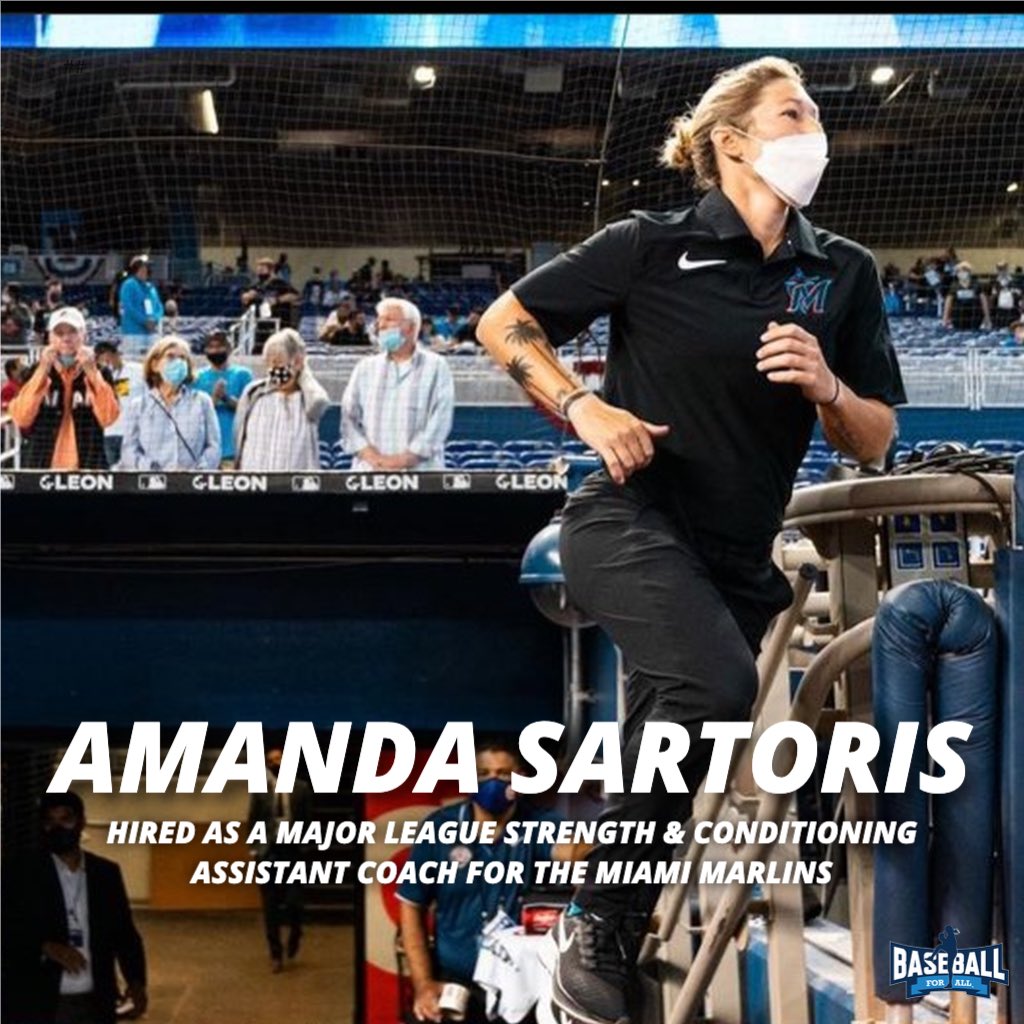 Baseball For All (@baseballfor_all) on Twitter photo Huge congrats to @coachsartoris for her new role as the MLB S&C Assistsnt Coach with the <a href="/Marlins/">Miami Marlins</a> — the second female to ever hold this role (after Andrea Hayden, <a href="/Twins/">Minnesota Twins</a> ) #shesup #futureofbaseball Huge congrats to @coachsartoris for her new role as the MLB S&C Assistsnt Coach with the <a href="/Marlins/">Miami Marlins</a> — the second female to ever hold this role (after Andrea Hayden, <a href="/Twins/">Minnesota Twins</a> ) #shesup #futureofbaseball