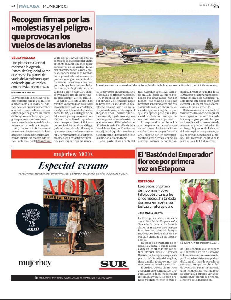 La campaña de recogida de firmas en DiarioSur.
Las declaraciones del presidente del aeroclub privado, reflejan lo poco que le importan las firmas de apoyo al manifiesto de profesores del IES Almenara y el CEIP Zona Norte
change.org/.../ayuntamien…..