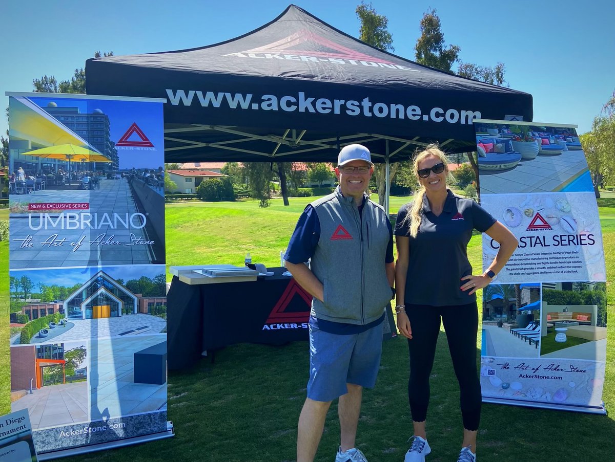 Acker-Stone represented in San Diego at the CLCA ⛳🏌️ tournament this past weekend.  Stop by to our table next time you see the Acker 'A'! We'd love to see you.
.
.
.
#ackerstone #theartofackerstone #golftournament #clca #sandiego #coastalseries #umbriano