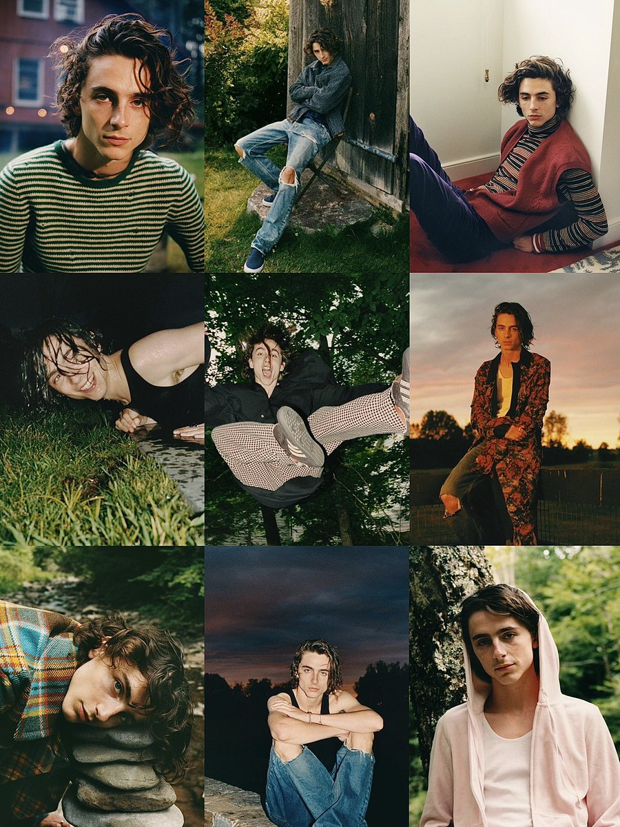 timothée chalamet for GQ magazine