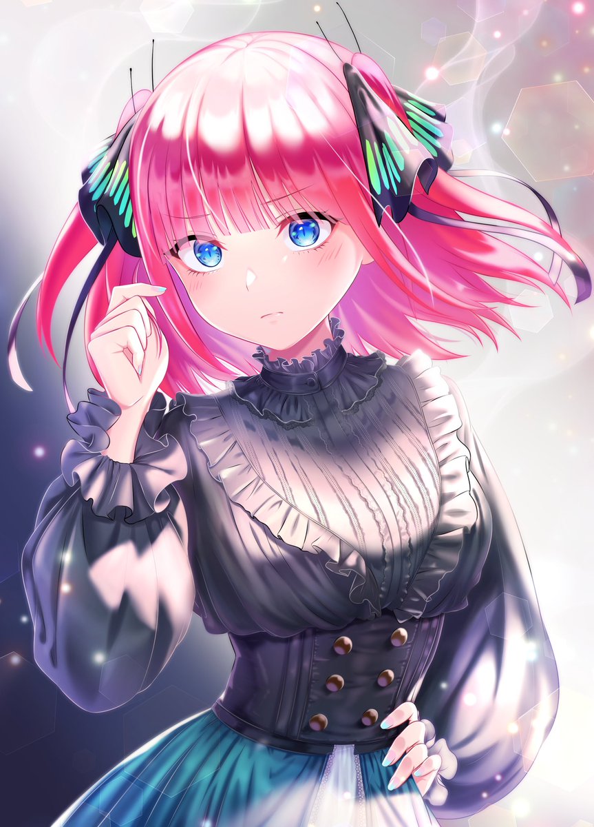 おはようございます☀️ 我らが天使二乃たん描きました🐰 #五等分の