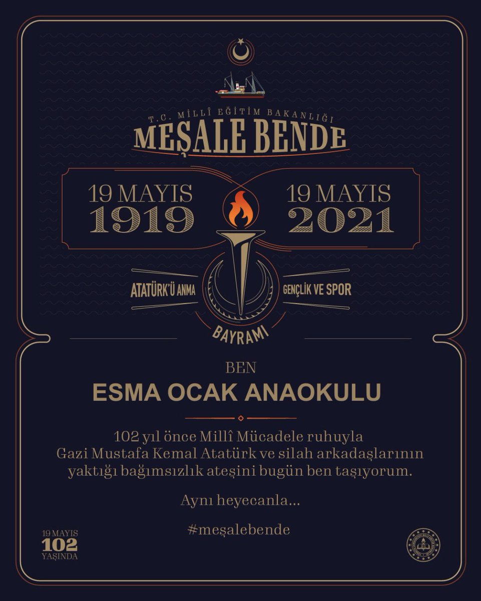 19 Mayıs Atatürk’ü Anma Gençlik ve Spor Bayramı #meşalebende