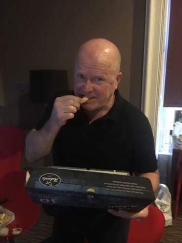 NeilDrysdale's tweet photo. Eminent Chipsters: Stuart Devine recalls some of the big fish he has met at Aberdeen's Ashvale, including Denis Law, Susan Boyle, Paul Daniels, James Corden and Charlie Nicholas! https://t.co/VRmWKH4wvp via @pressjournal https://t.co/RZLDz2DxTh