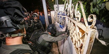 aaburayya's tweet photo. Boycott Israel.. it’s literally kicking Palestinians from their homes in Sheikh Jarrah ! 

That’s how this colonial apartheid state want to “Set then Free” 
#Eurovision https://t.co/yzwICcjlPm