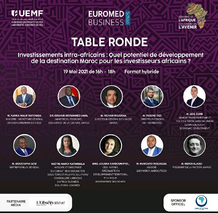 #JoinsUs mercredi 19 à 16h pour une table Ronde sur #attractivité du #Maroc pour les #Investisseurs #Africains : us02web.zoom.us/j/87688254939