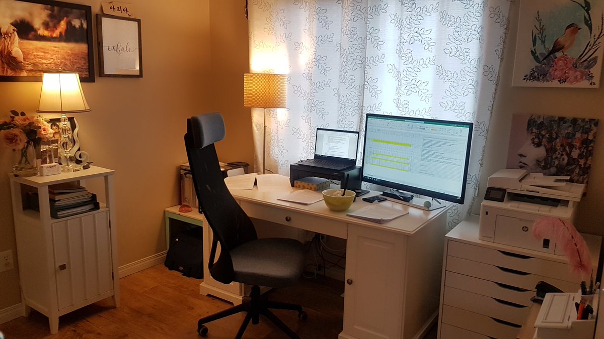 Rainy days make for incredible research proposal reviewing conditions. Cozy lamps, carby lunch, and comfortable clothing! I'm in it for the long haul (or at least until the conditions change)! #STEM #ilovemyjob #WomenInScience