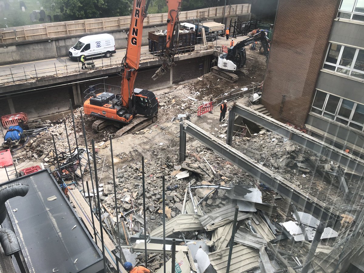 Clearing the site for the new theatres at Poole Hospital. What a difference a day makes. Let the construction soon begin. Exciting times ahead working with teams @UHD <a href="/OneNHSinDorset/">UHD Transforming Care Together</a> to staff and equip a fleet of the largest high tech theatres in the UK
