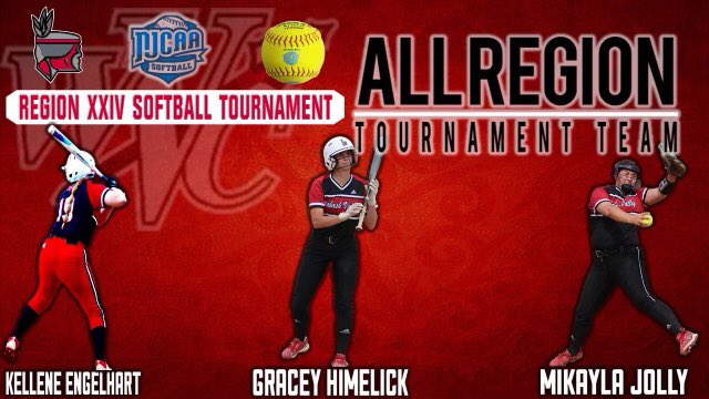 Congrats to Mikayla Jolly, Gracey Himelick, and Kellene Engelhart for making All Region XXIV Tournament Team