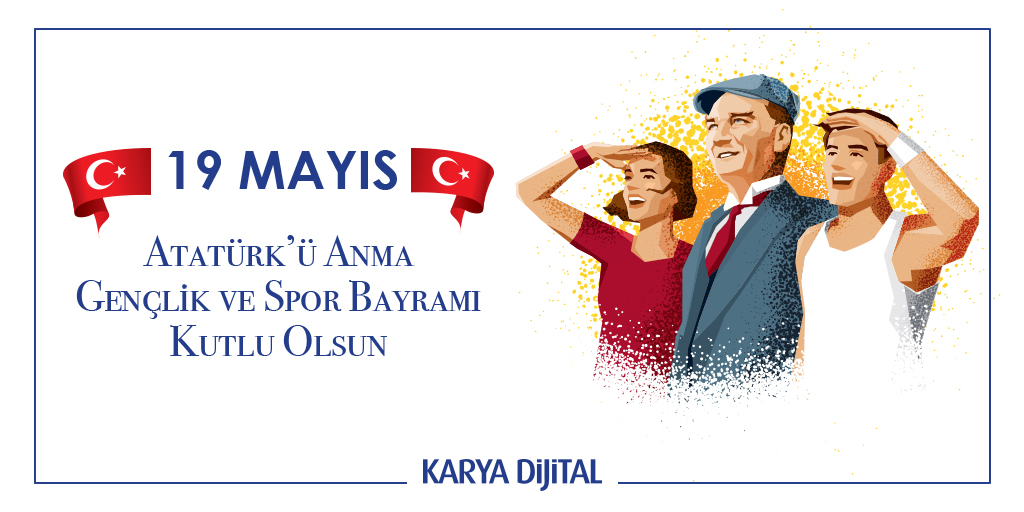 KaryaDijital's tweet photo. 19 Mayıs Atatürk'ü Anma, Gençlik ve Spor Bayramımız Kutlu Olsun. 🇹🇷

#19Mayıs #19Mayıs1919 #MustafaKemalAtatürk #Atatürk #Türkiye #TürkiyeCumhuriyeti https://t.co/xt6JcyU0ee
