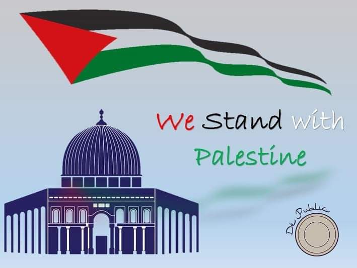 نحن مع فلسطين
We are with Palestine 

#AlAqsa
#FreePalastine 
#GazaUnderAttack
#SavePalestinians
#SaveSheikhJarrah
#IsraelTerrorist