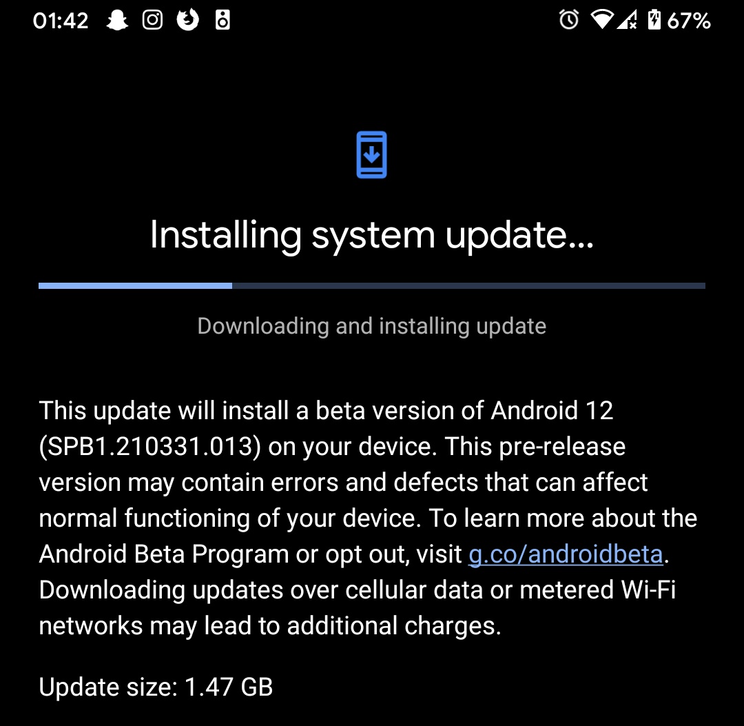 Ronit_Jadhav's tweet photo. Android 12 (Beta) is here!!
It's time to install and try it.
#GoogleIO #Android12 https://t.co/bkB5UOyzyM