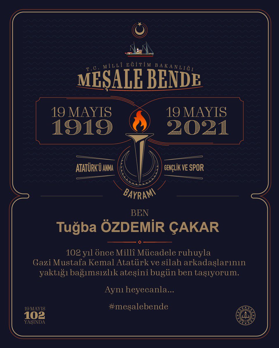 Gazi Mustafa Kemal Atatürk ve silah arkadaşlarının izinde #mesalebende 
<a href="/sinopilmem/">Sinop Milli Eğitim Müdürlüğü</a> <a href="/YLDZercan1957/">Ercan Yıldız🇹🇷</a> <a href="/tcmeb/">Millî Eğitim Bakanlığı</a> <a href="/ziyaselcuk/">Ziya Selçuk</a>