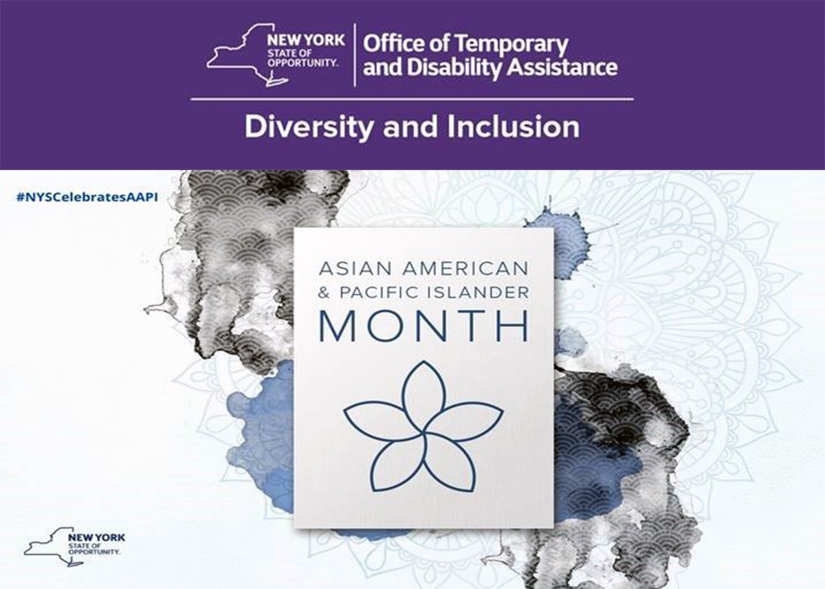 May is Asian American and Pacific Islander Heritage Month. In recognition of #nyscelebratesaapi and in conjunction with @NYSHumanRights, OTDA’s Bureau of Refugee Services is participating in a public listening session on issues impacting this community: https://t.co/zOJERlgrny https://t.co/ug5vIBo7TJ